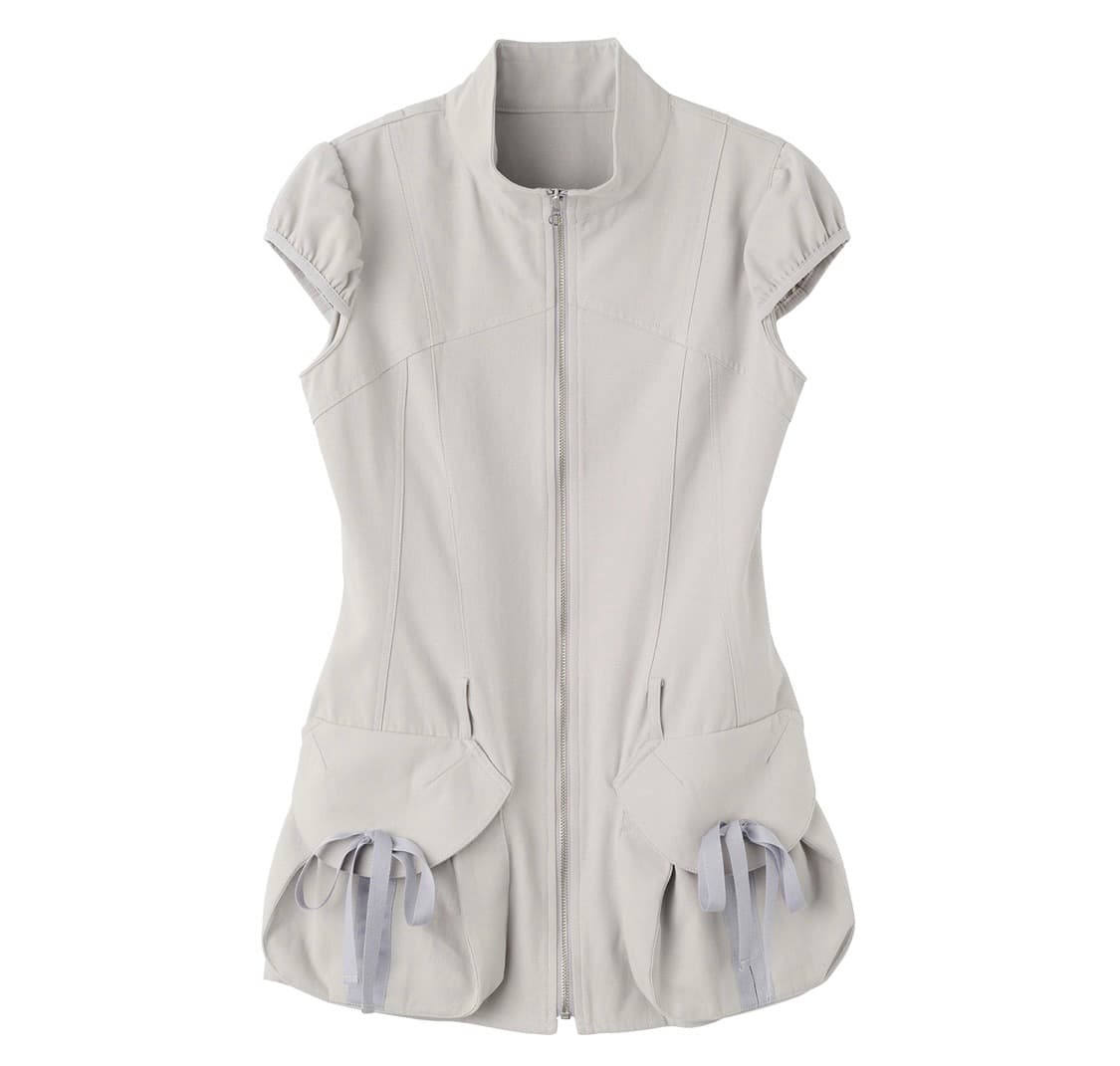 Cargo Zip-Up Dress Ice Gray - XS 상품이미지1
