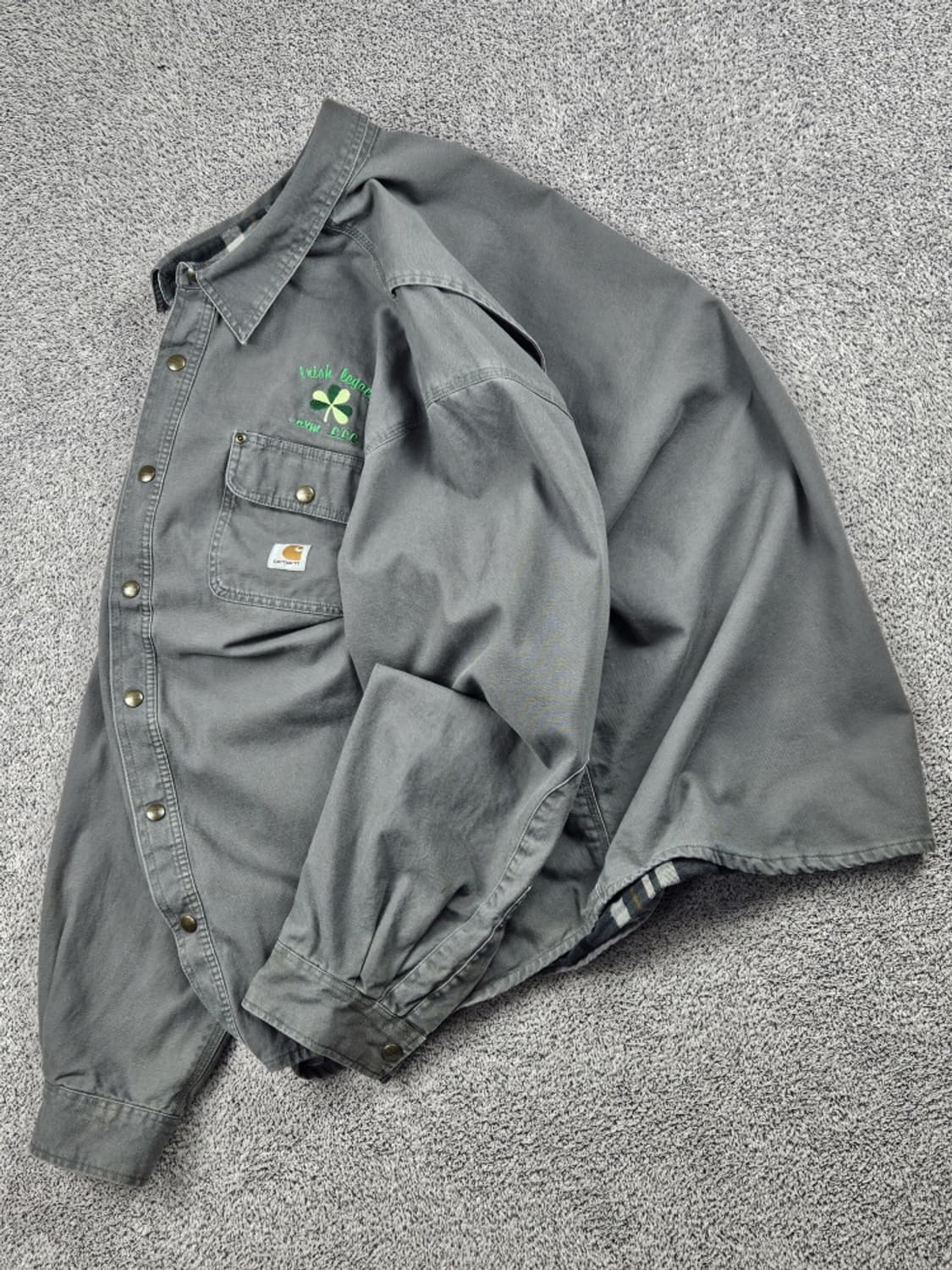 칼하트 캔버스 헤비 플란넬 워크 셔츠 자켓 ( 2XL ) / 10450 상품이미지3