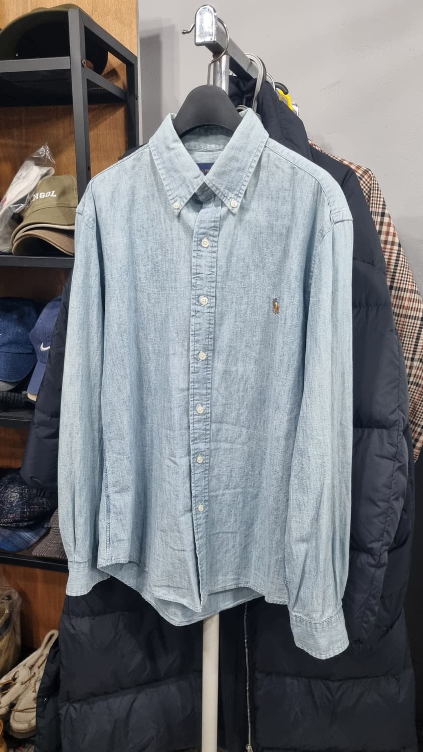 폴로랄프로렌 슬림핏 연청남방 m(가슴반품52) 상태좋아요~ 상품이미지2