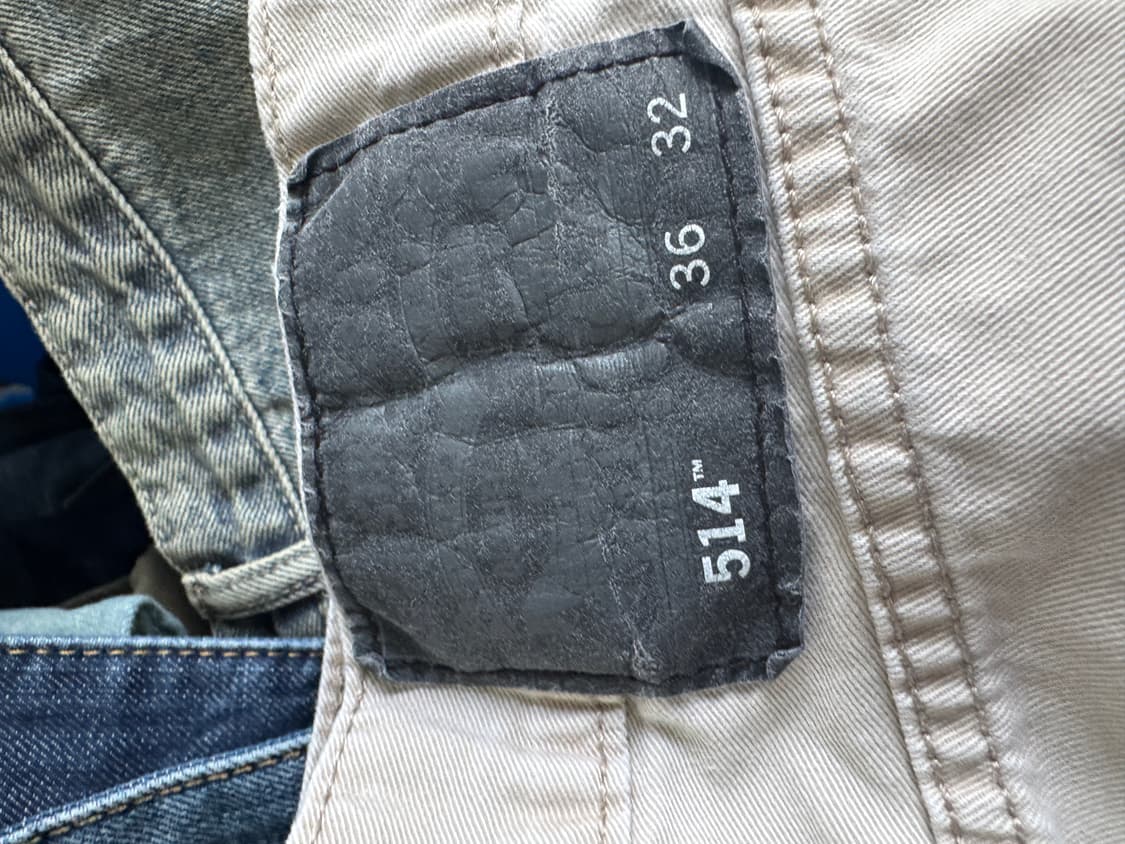 리바이스 514 스트레이트 핏 코튼팬츠 베이지 35.4인치 상품이미지5