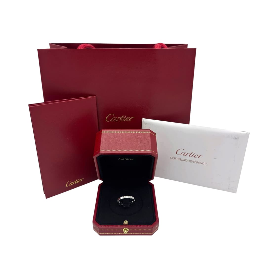 까르띠에 마이용 팬더 웨딩 밴드 링 반지 다이아4P 52호 상품이미지3