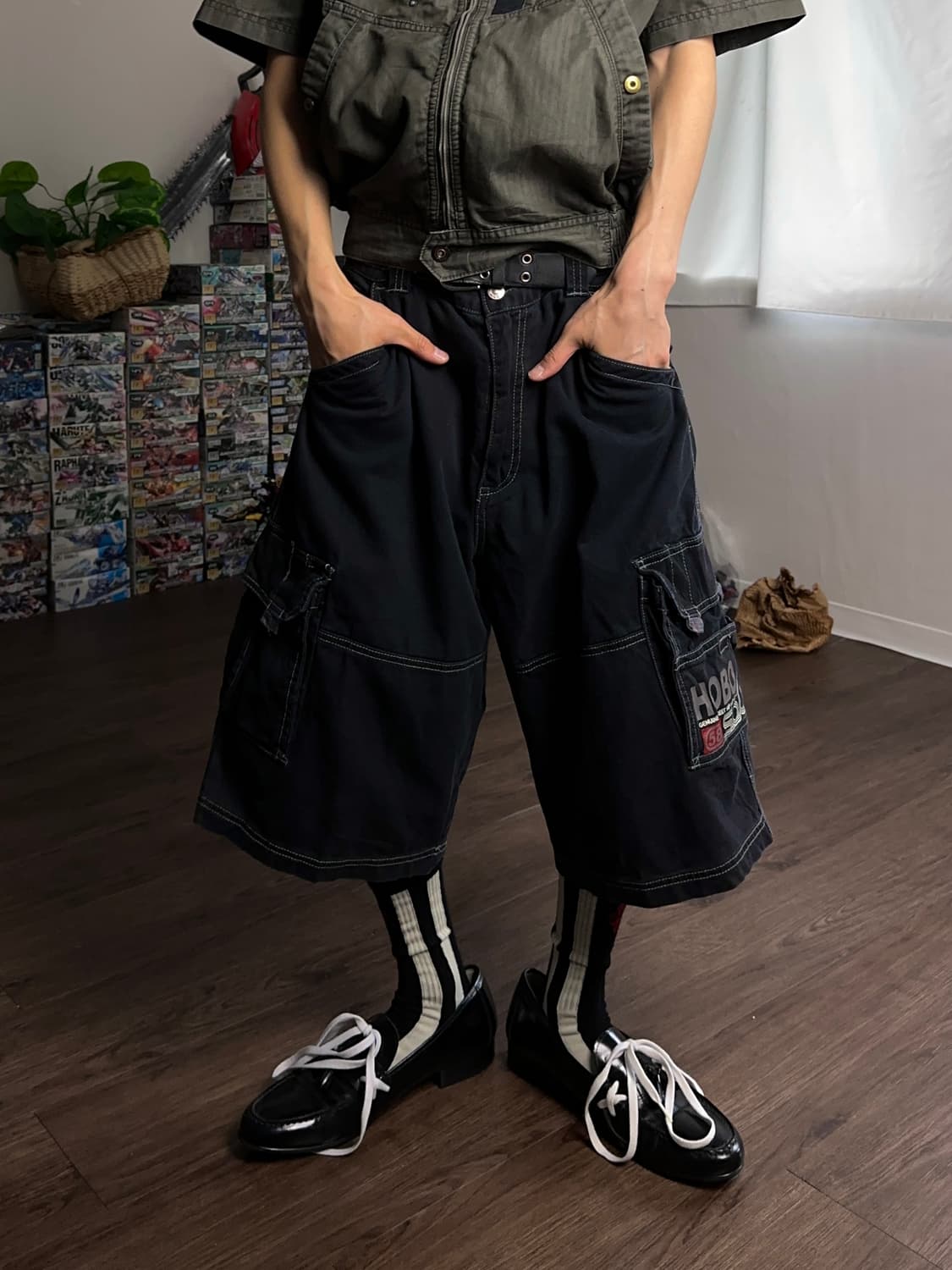 00's Hobo 와이드 카프리 죠츠 상품이미지3