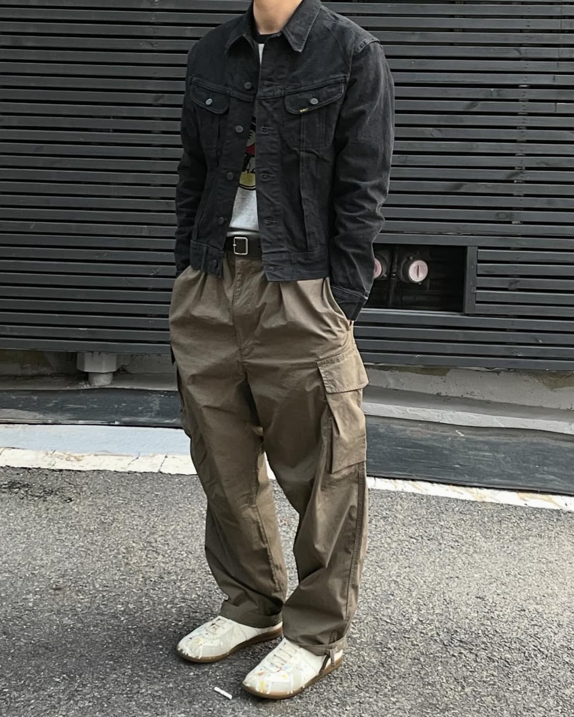 [L] 유니클로 와이드핏 파라슈트 카고팬츠 상품이미지1