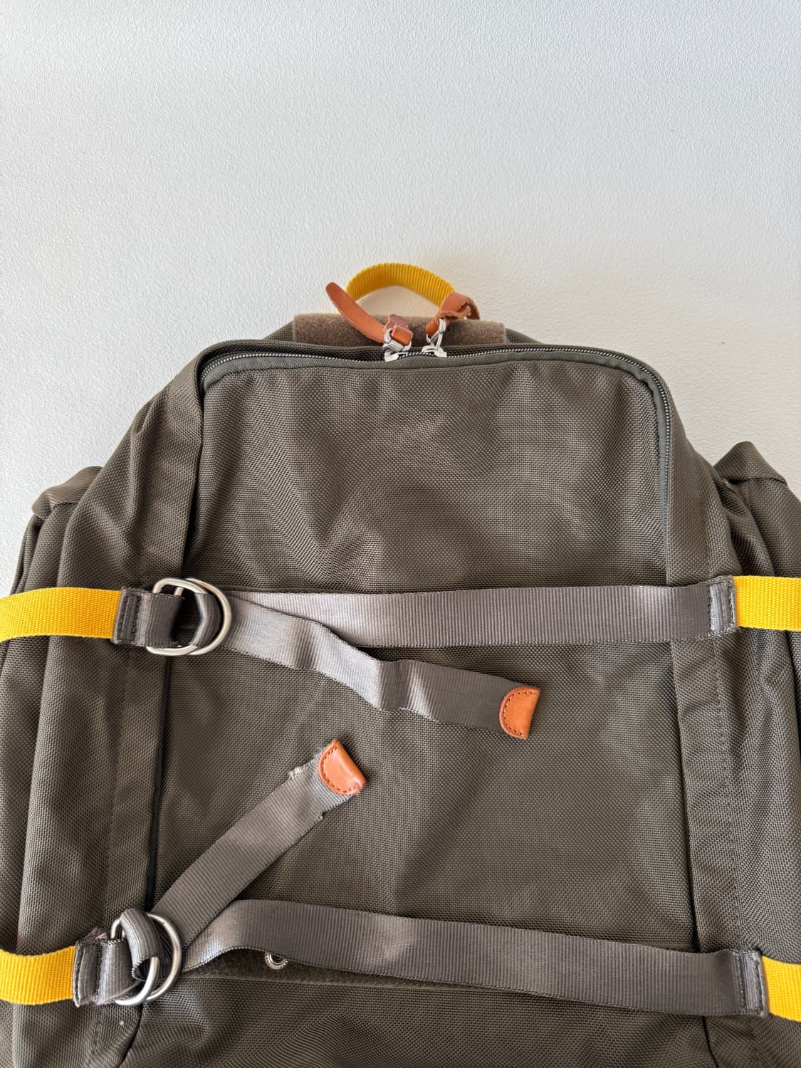 Pre owned 나일론&레더 백팩 상품이미지2