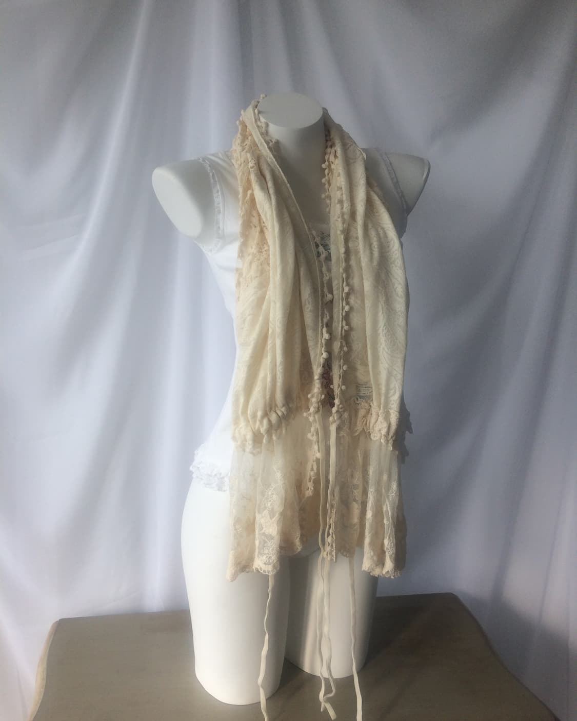 tied shirring point scarf 상품이미지2
