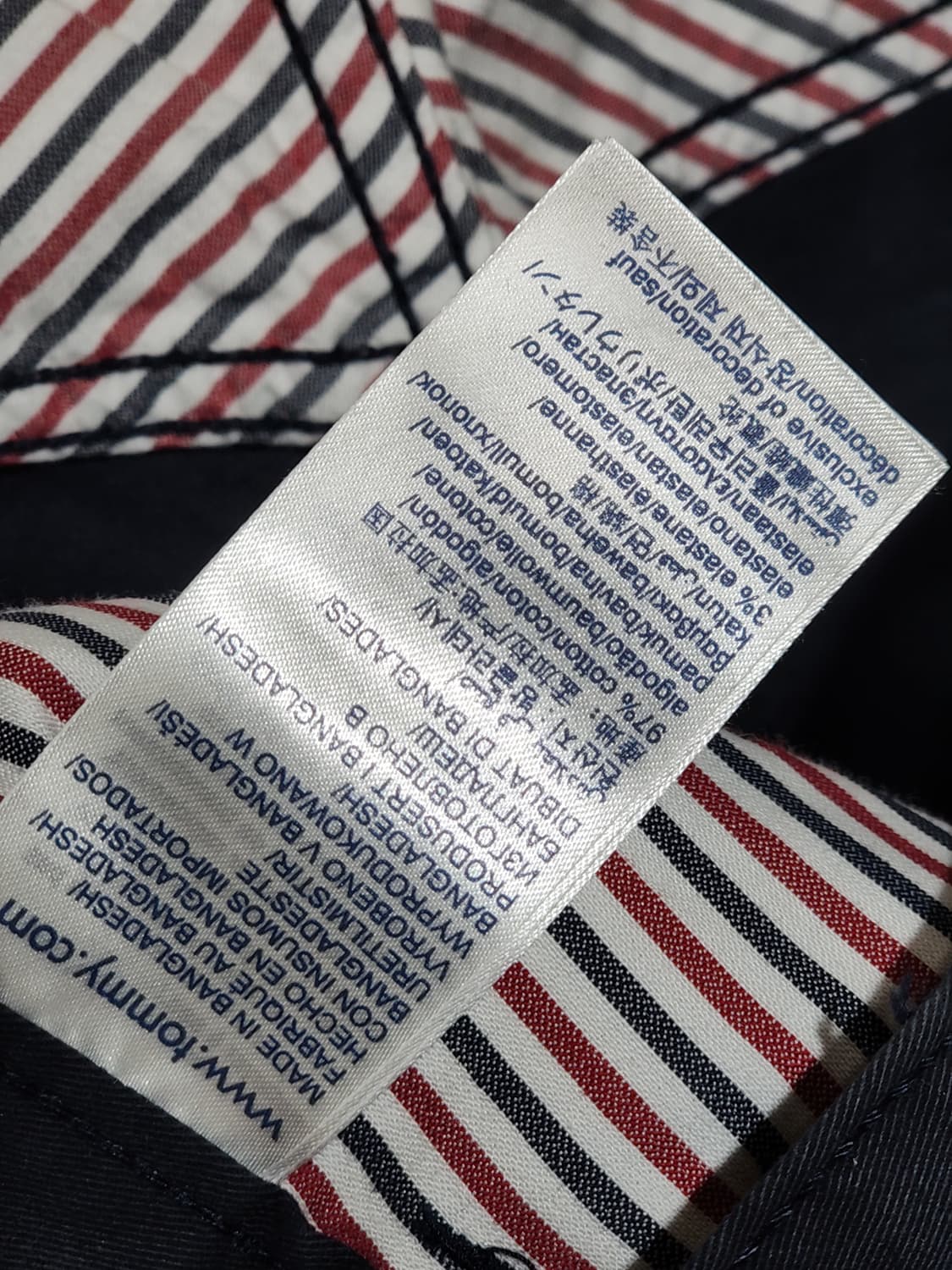 (29) 타미힐피거 면바지 네이비 치노팬츠 토미 스판 코튼팬츠 상품이미지5