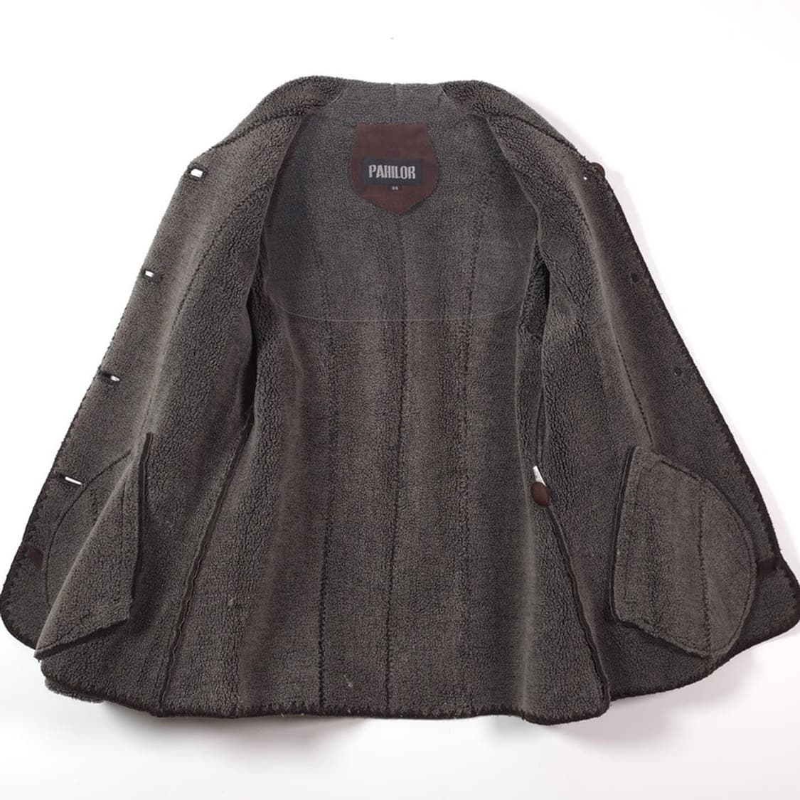 PAHILOR 리얼 돈피 스웨이드 쉐르파 무스탕 자켓 88 상품이미지5