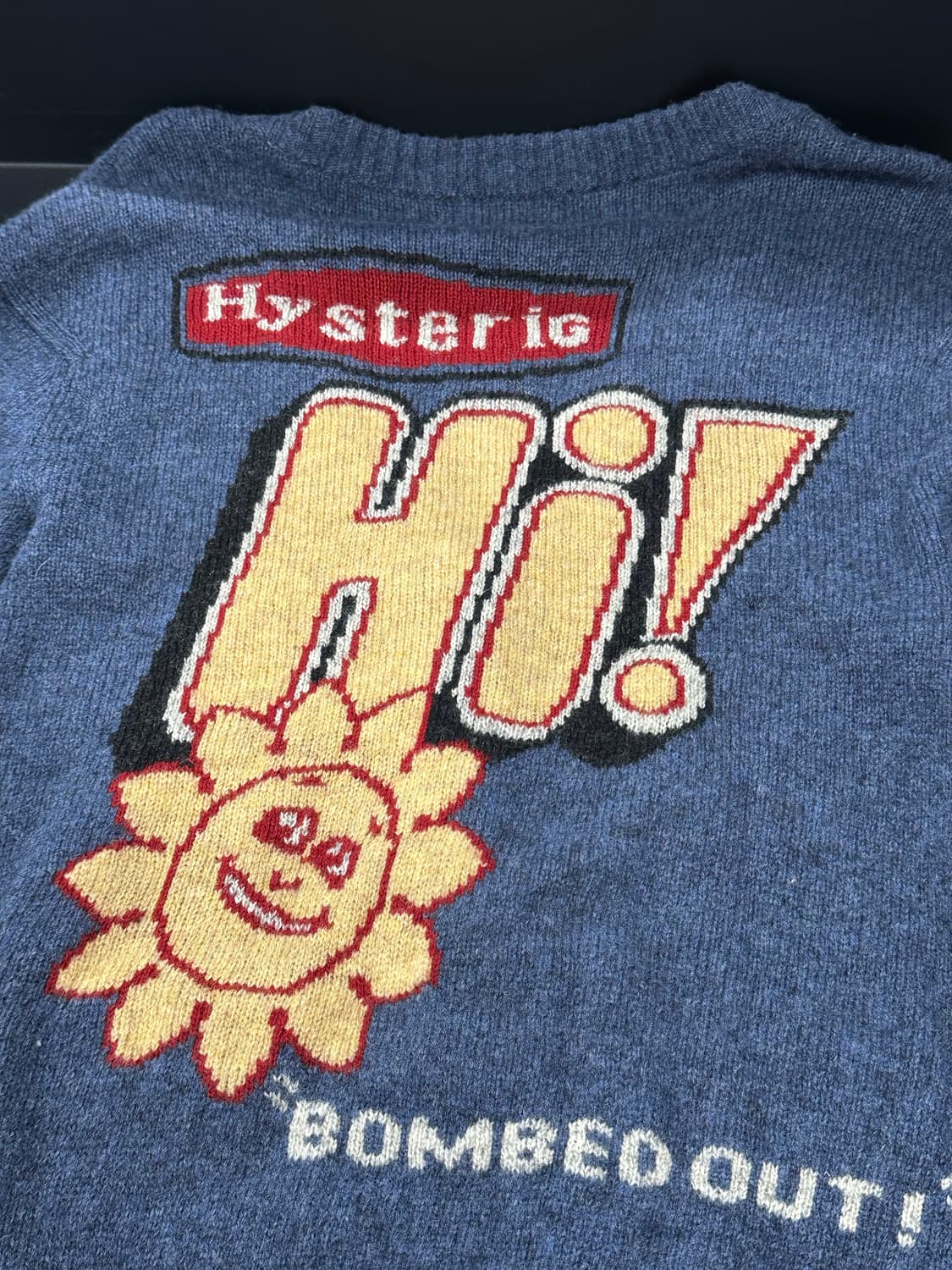 히스테릭 글래머 Bombed Out 울 니트 가디건 상품이미지7