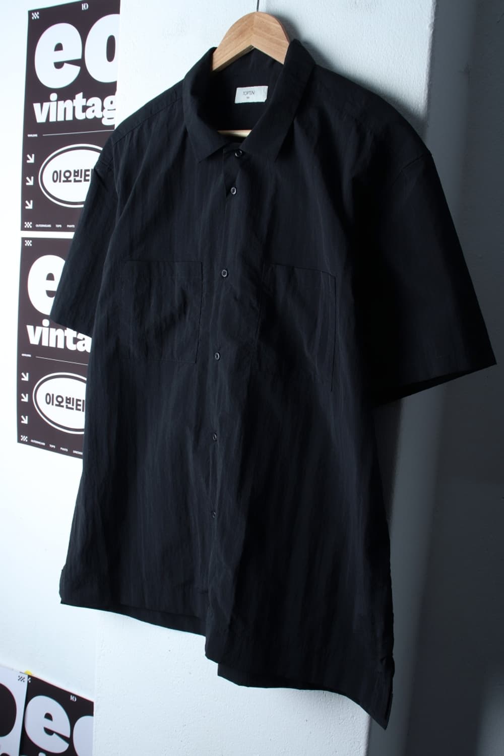(L-XL) 탑텐 반팔 카라 티셔츠 셔츠 남방 나일론 바스락-H32750 상품이미지1