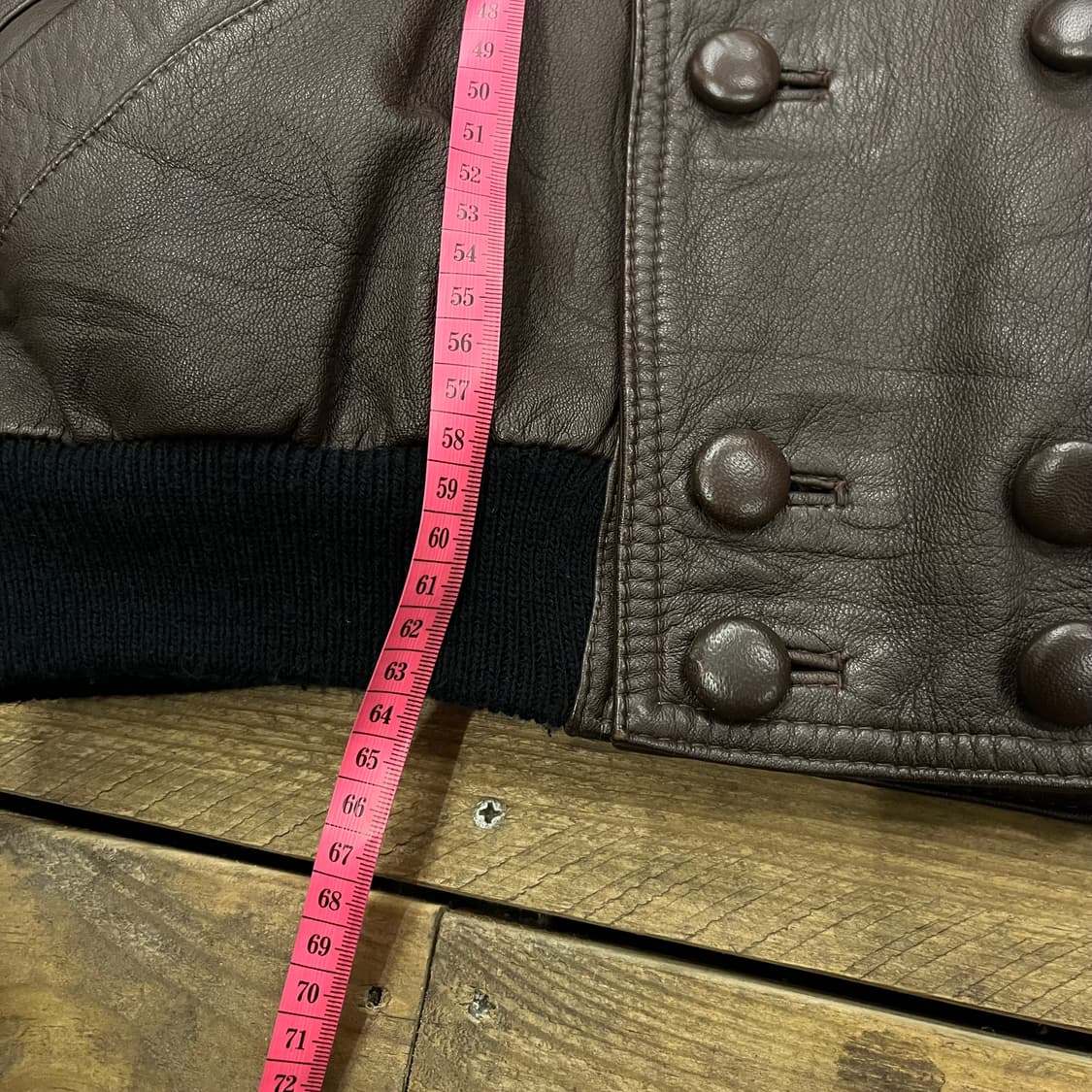 빈티지 이태리 양가죽 니트 배색 가죽자켓 상품이미지7