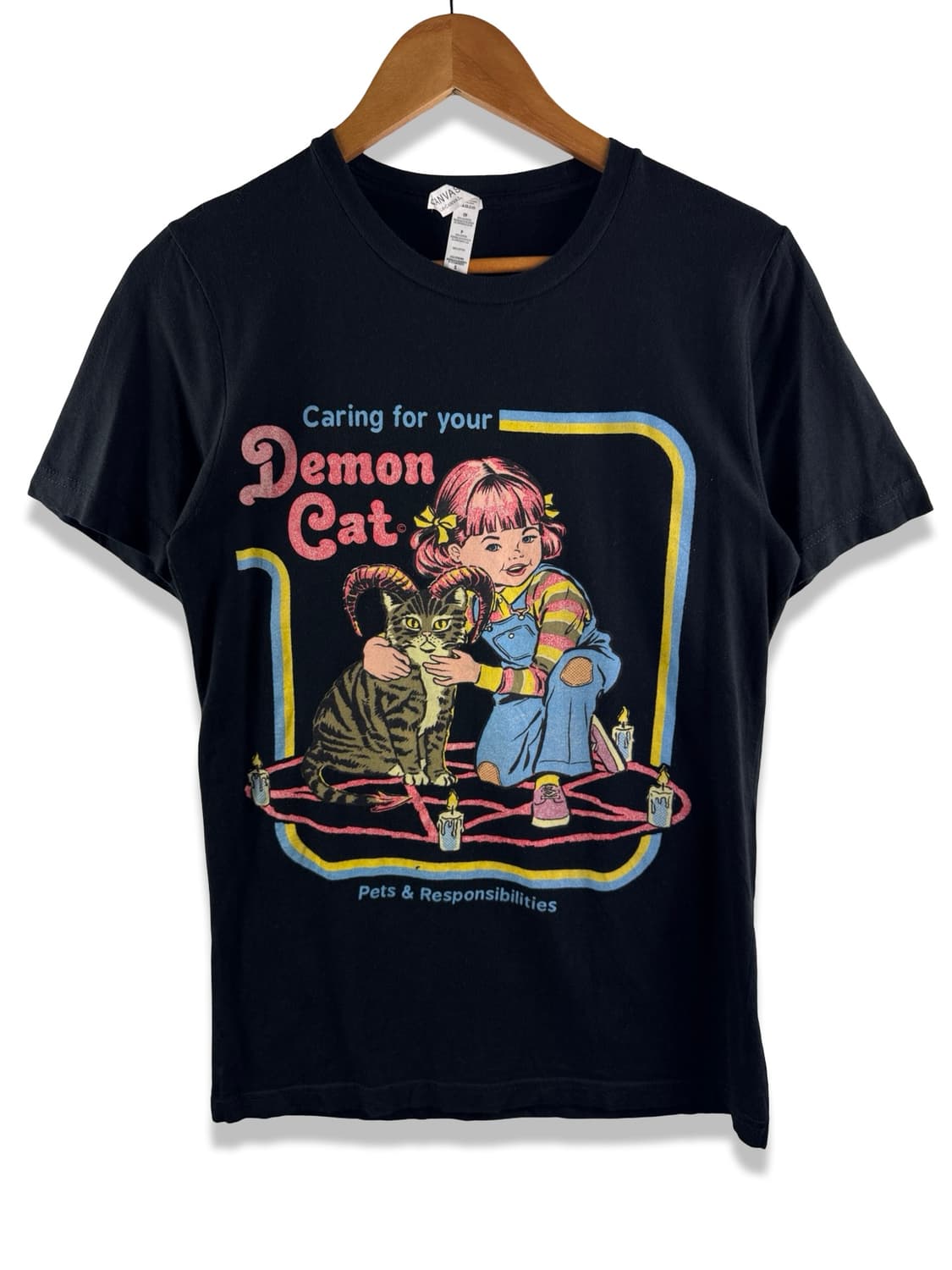 USA DEMON CAT 그래픽 티셔츠3448 상품이미지1