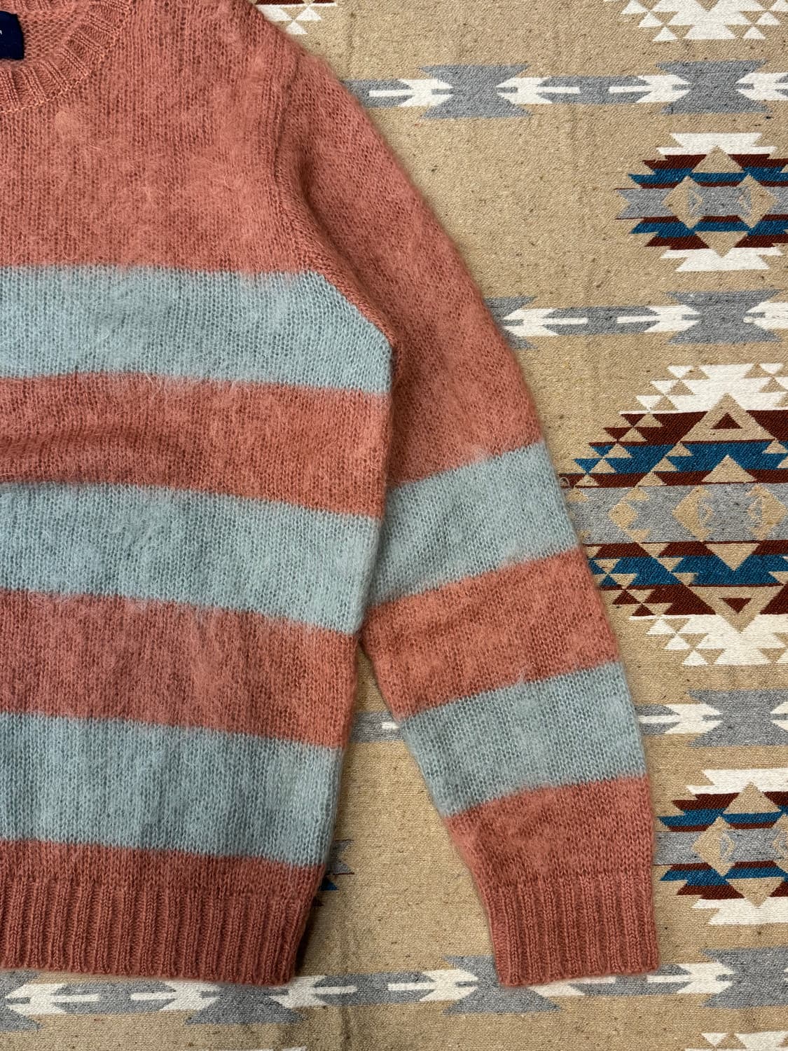 [3][L] 존 언더커버 스트라이프 모헤어 니트  상품이미지4