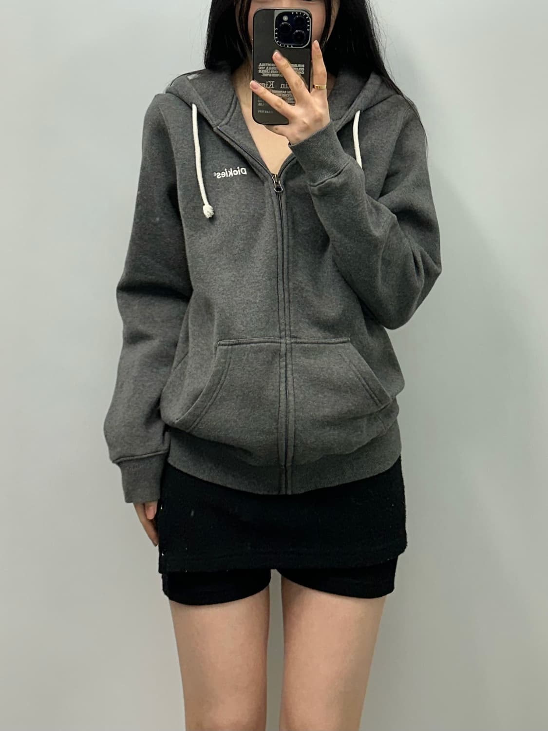 디키즈 y2k 와투케 차콜 후드집업 상품이미지1