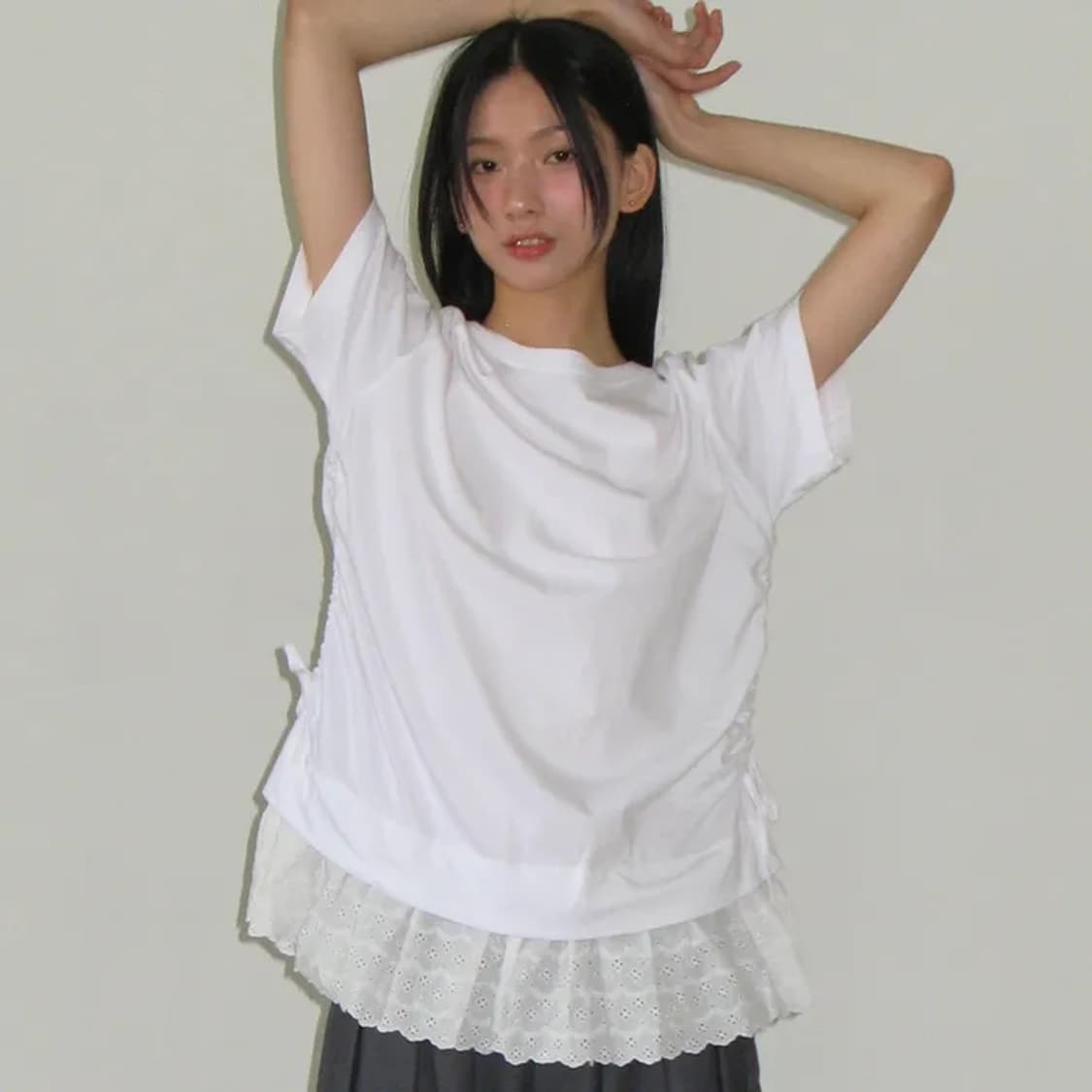 론론 레이어드 티셔츠 새상품 상품이미지1