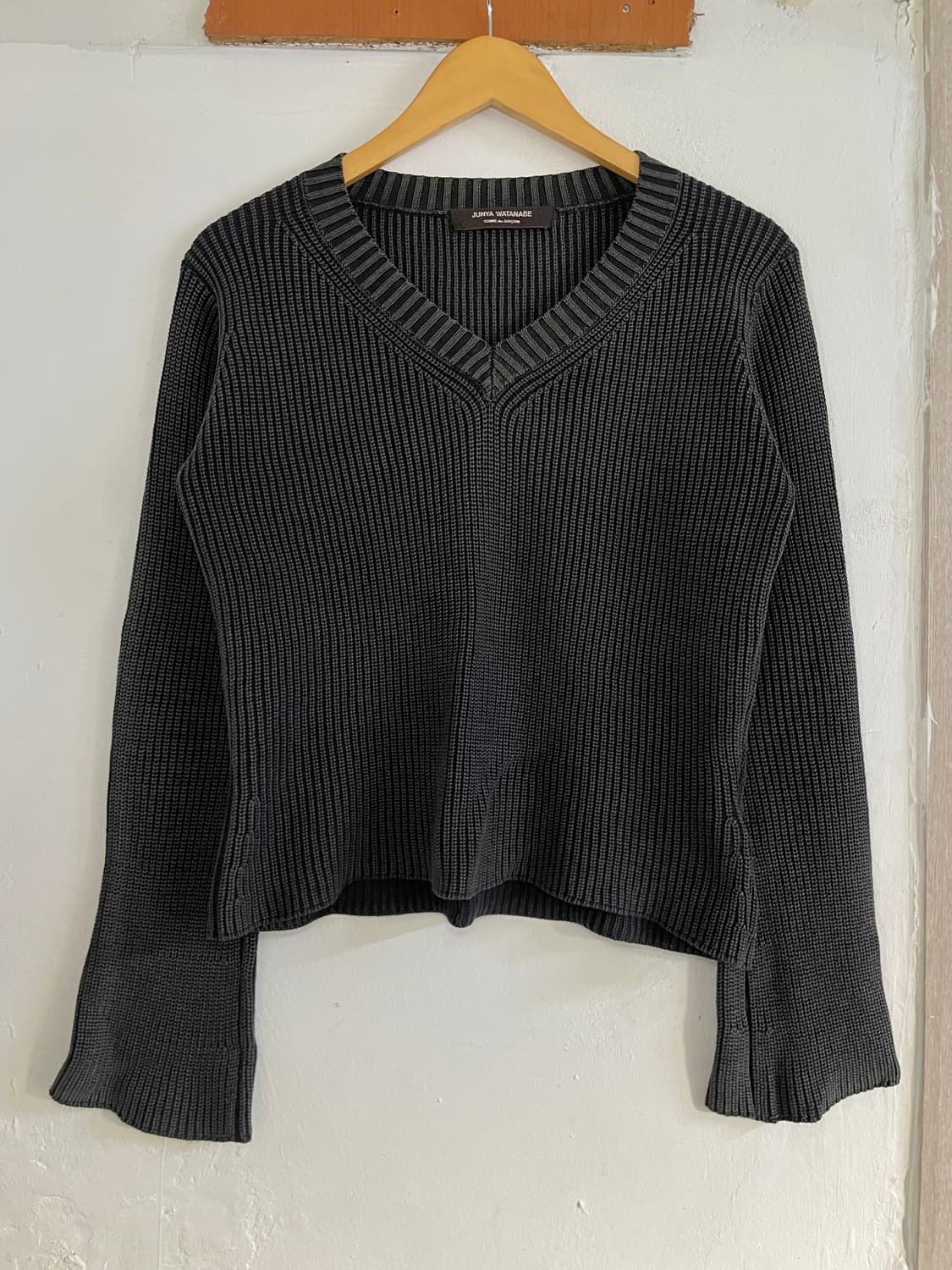 준야와타나베 꼼데가르송 피그먼트 워싱 니트 상품이미지1