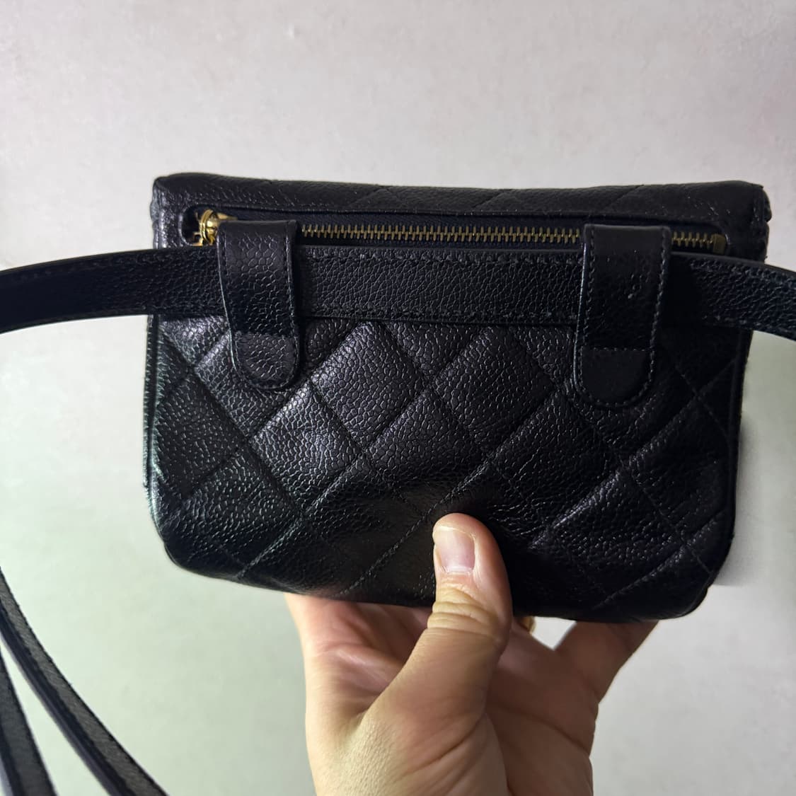 샤넬 캐비어 패니팩 벨트 가죽 가방 상품이미지9