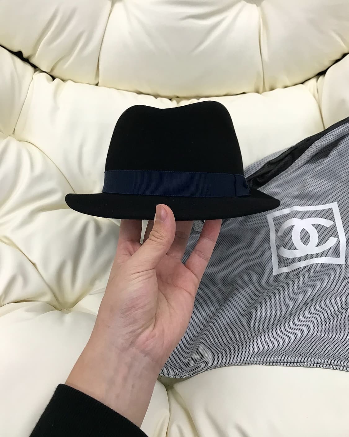 샤넬 로고 페도라 모자 상품이미지2