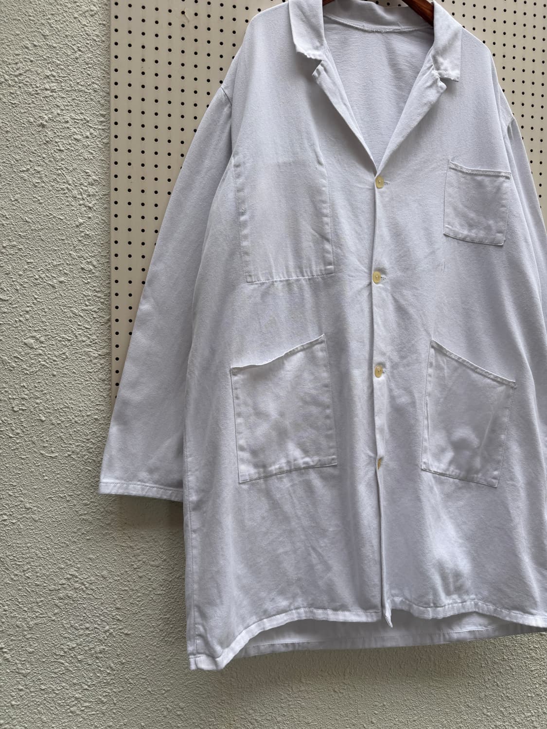 1960s FRENCH WHITE ATELIER 60s 아틀리에 샵코트 상품이미지5
