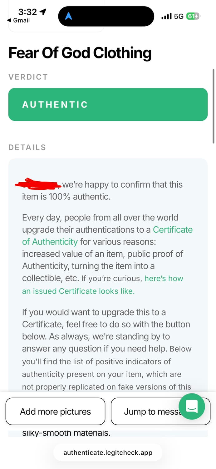 [M]피어오브갓 6th 컬렉션 바시티 자켓 상품이미지8