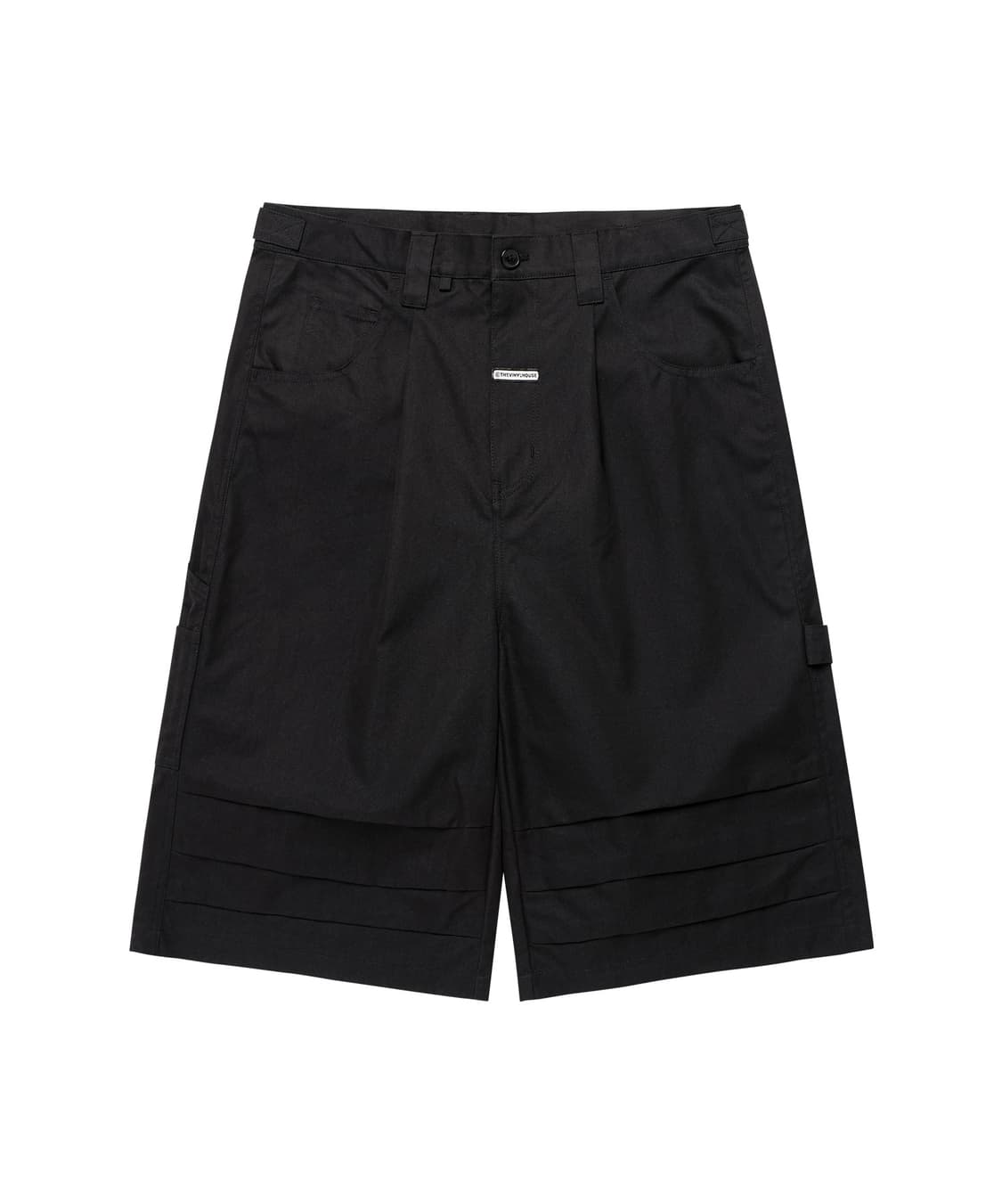 더바이닐하우스 THREE-QUARTER DART PANTS BLACK 상품이미지1