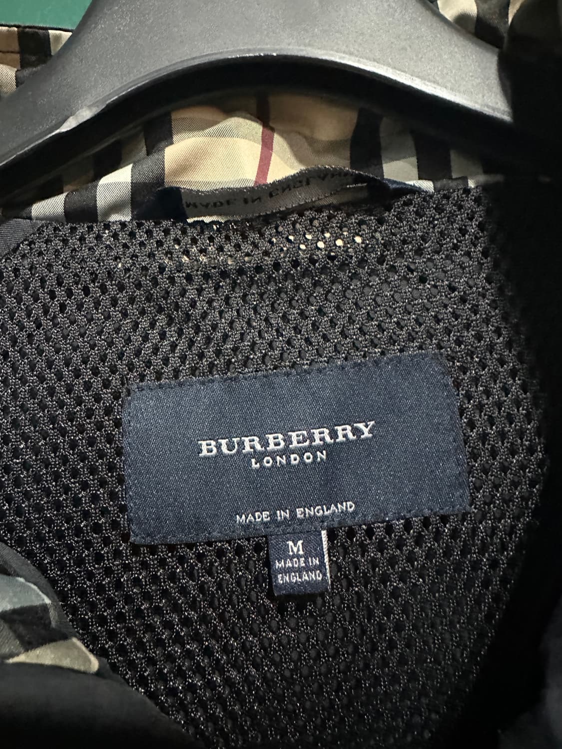 버버리 노바체크카라 바람막이 100사이즈 상품이미지5