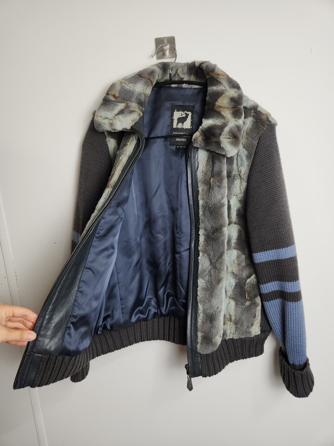 퍼•니트 집업 자켓 상품이미지9