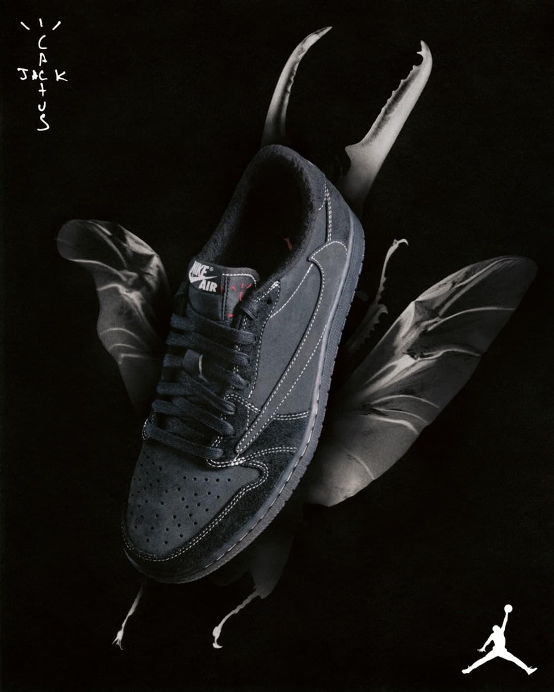 트래비스스캇 x 조던1 로우 OG 블랙 팬텀 275 상품이미지2