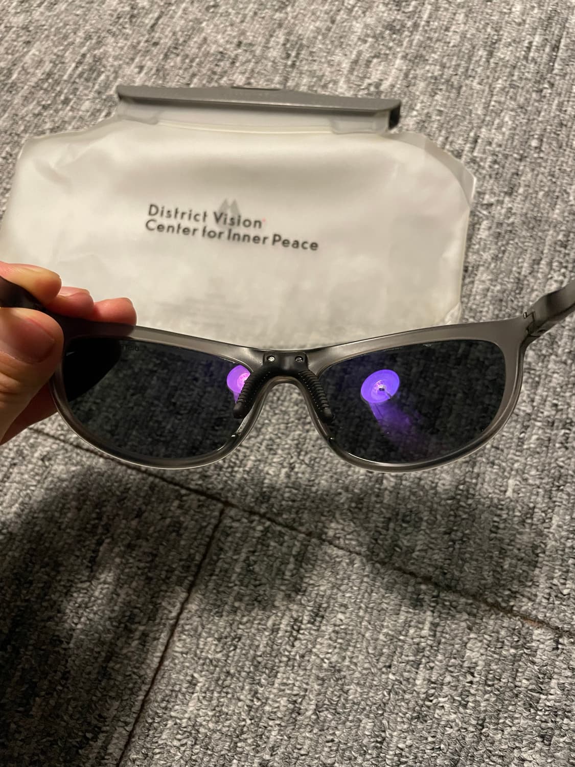 디스트릭트비전 타케요시 선글라스 그레이 블랙 상품이미지3