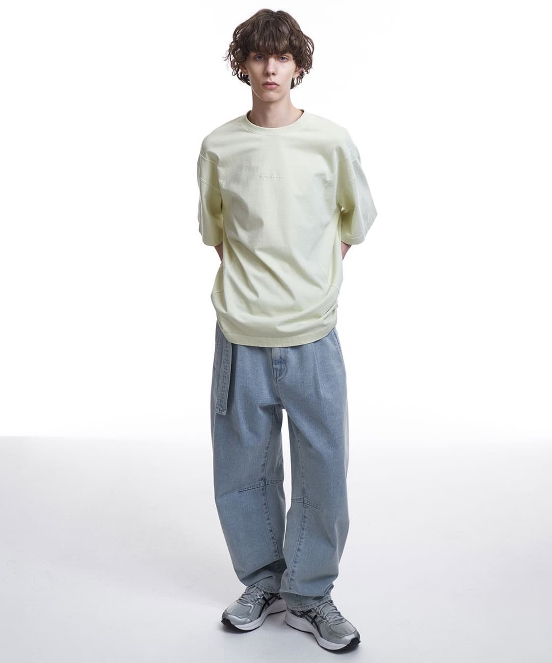 인사일런스 와이드 벨티드 데님 상품이미지1