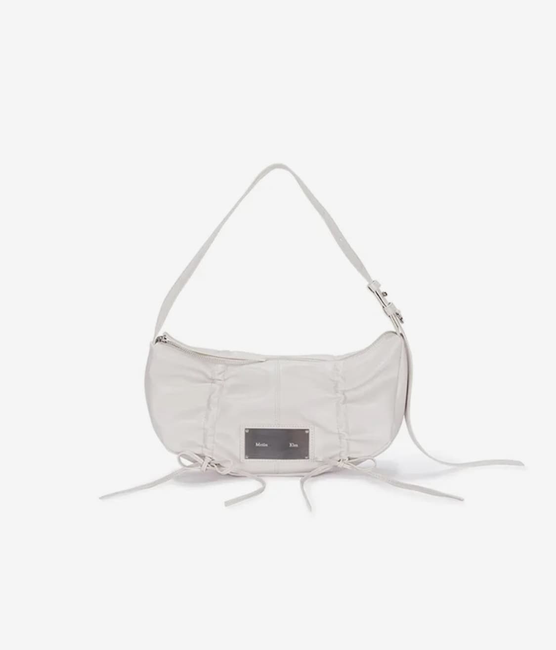 [Matin Kim]마뗑킴 셔링 리본라운드 백(아이보리) 상품이미지1