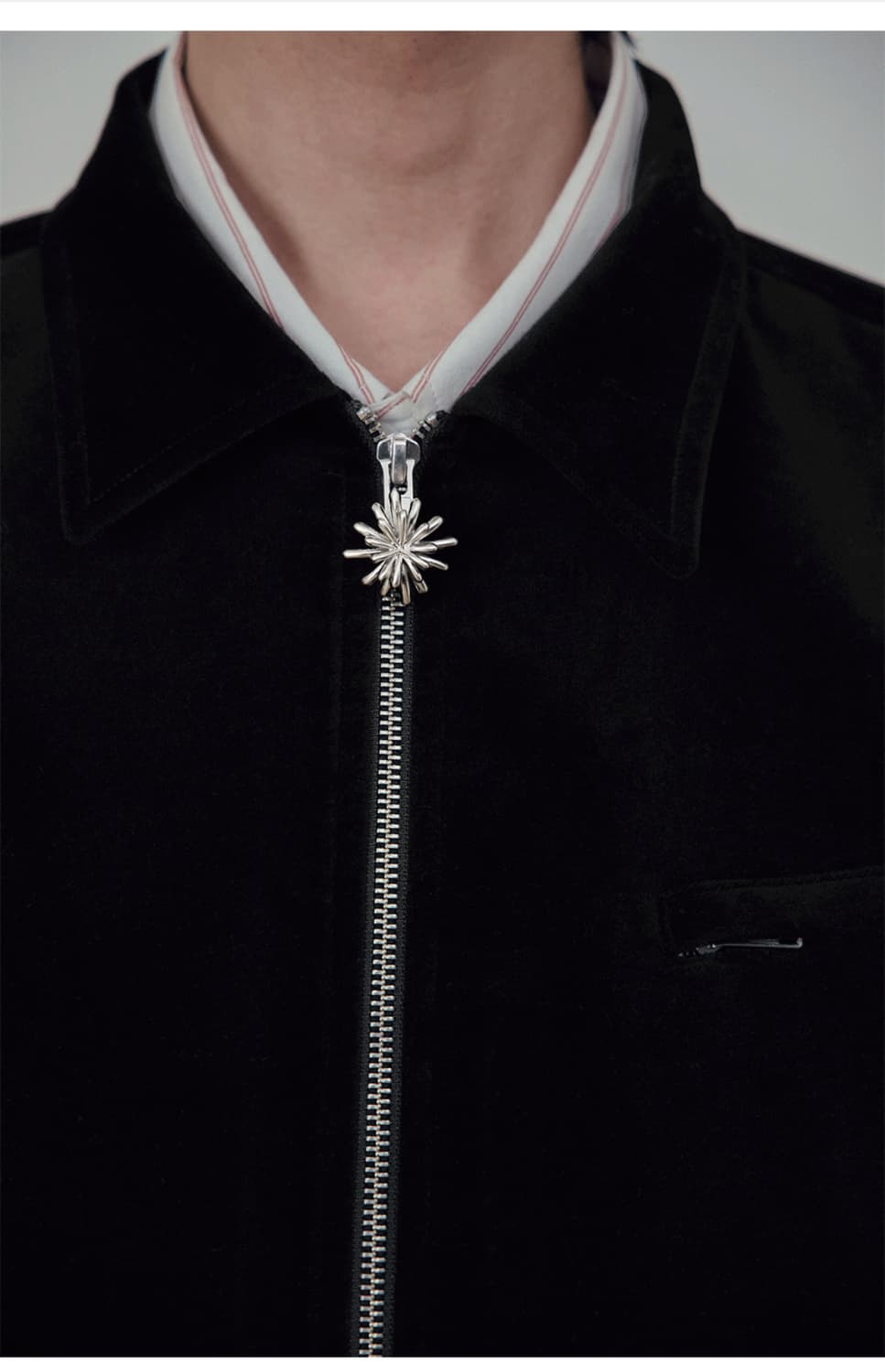 Stu 벨벳 집업 자켓 상품이미지2