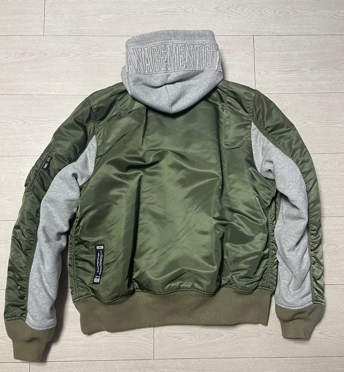 엘엠시 알파인더스트리 MA-1 olive 상품이미지2