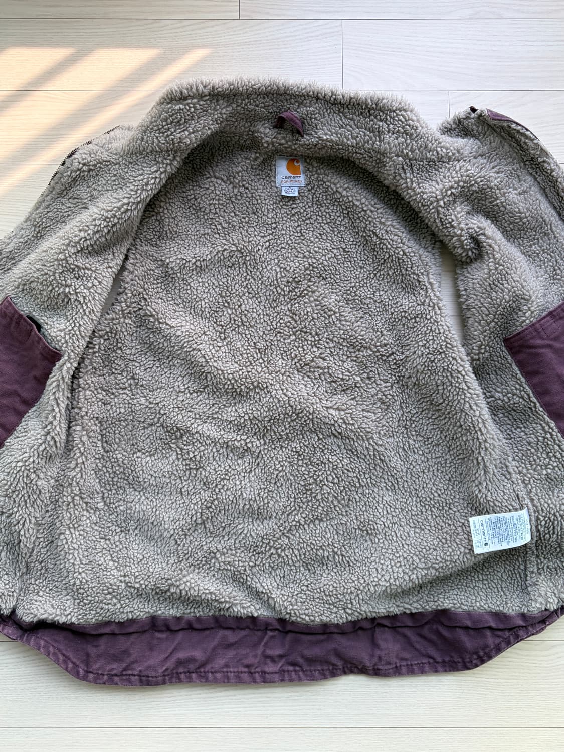칼하트 덕 쉐르파 우먼 베스트 퍼플 자켓 L (100) 상품이미지3