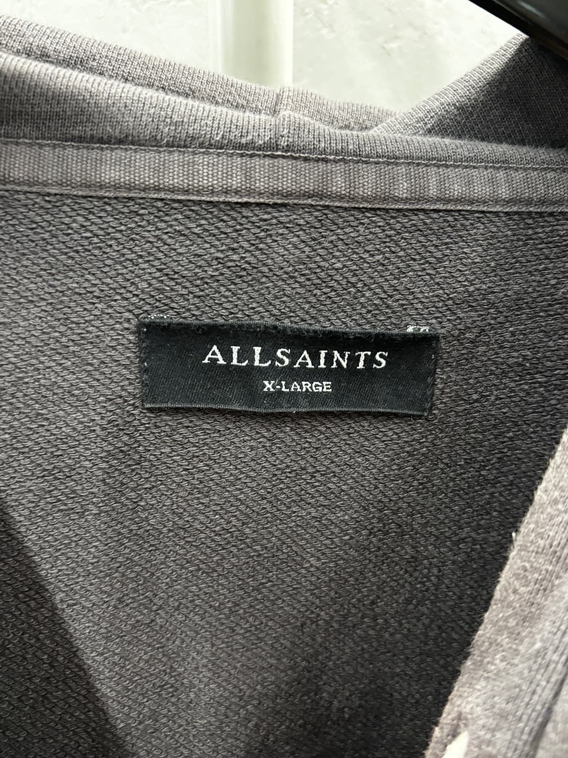 올세인츠 무지 후드티 그레이 XL  상품이미지4