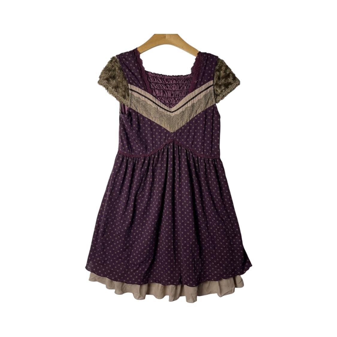 [AXES FEMME] 엑시즈팜 바이올렛 도트 원피스 상품이미지1