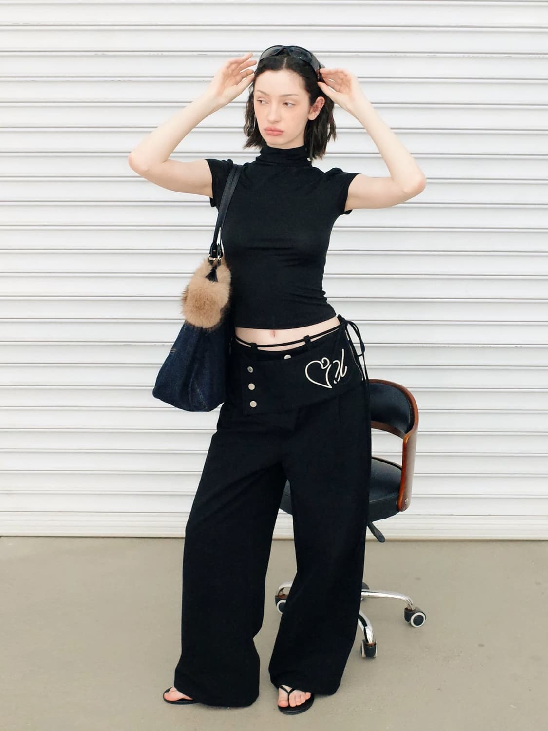 costustoot 블랙 팬츠 상품이미지1