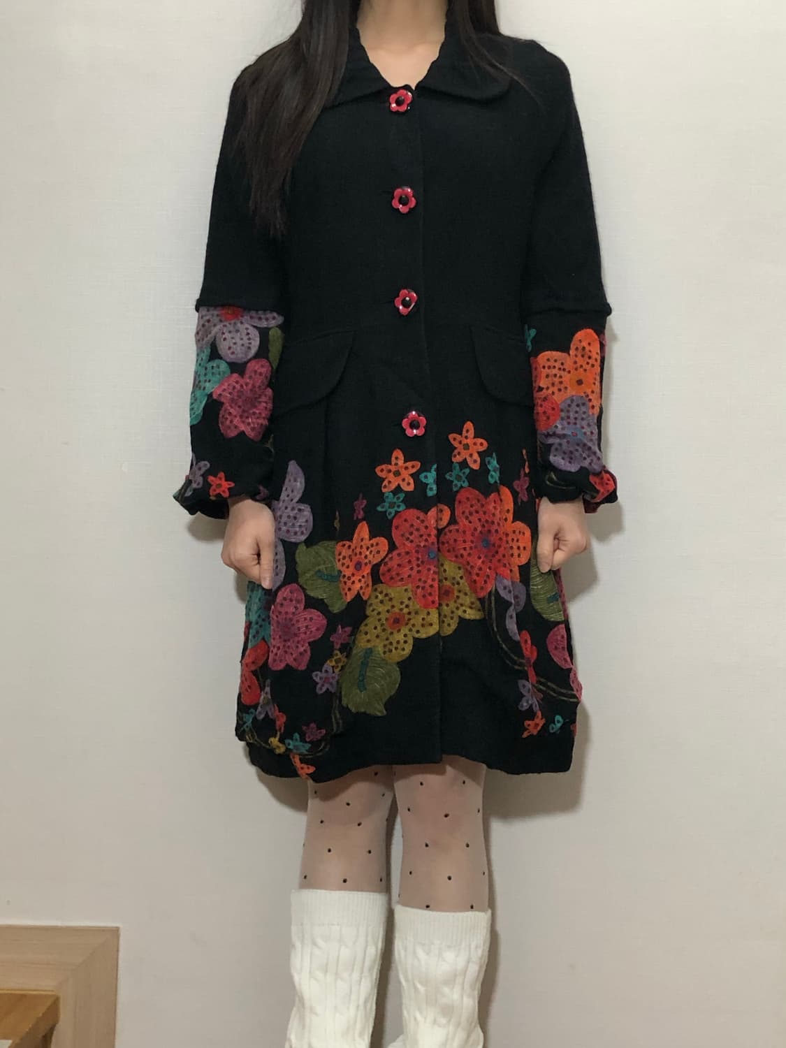 빈티지 블랙 모리걸 코트 상품이미지3