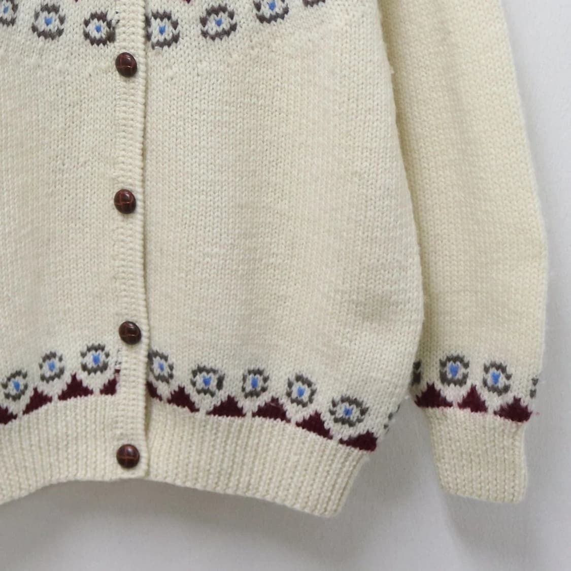 CHANGE 울 눈꽃 패턴 가디건 62043 상품이미지4