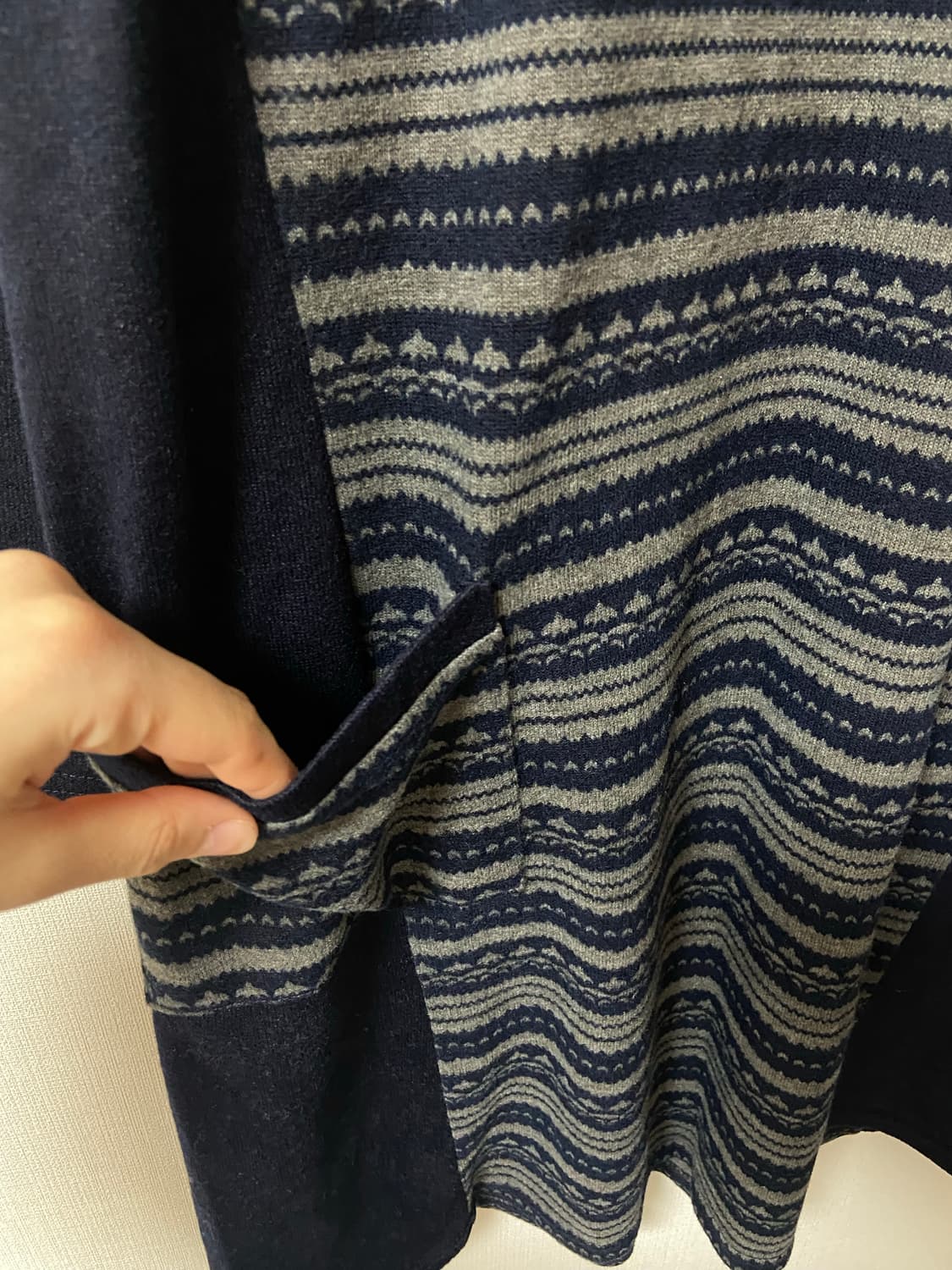 일본 빈티지 모리걸 하구미 패턴 미디원피스 상품이미지2