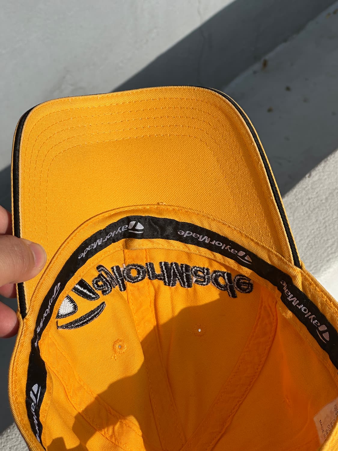 [F] 테일러메이드 로고 옐로우 볼캡 모자 골프 상품이미지6