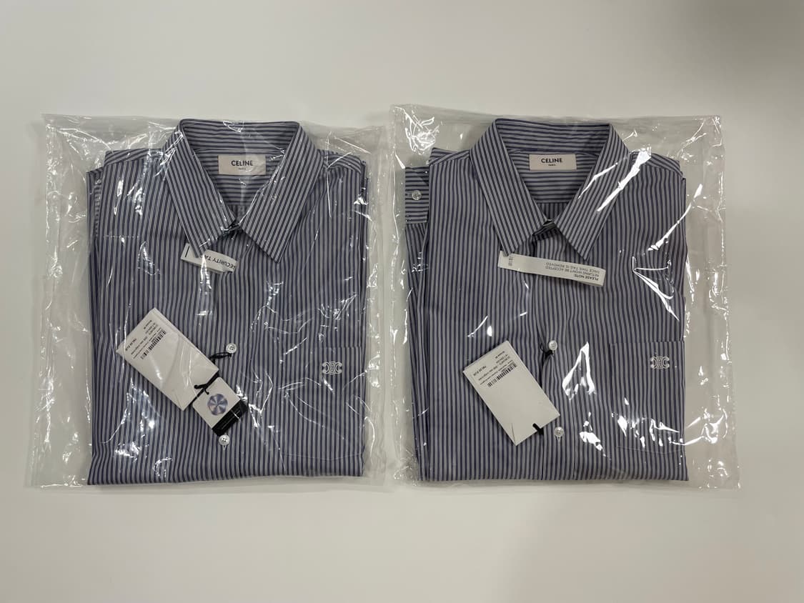 셀린느 스트라이프 셔츠 39, 40사이즈 새상품 판매 상품이미지5