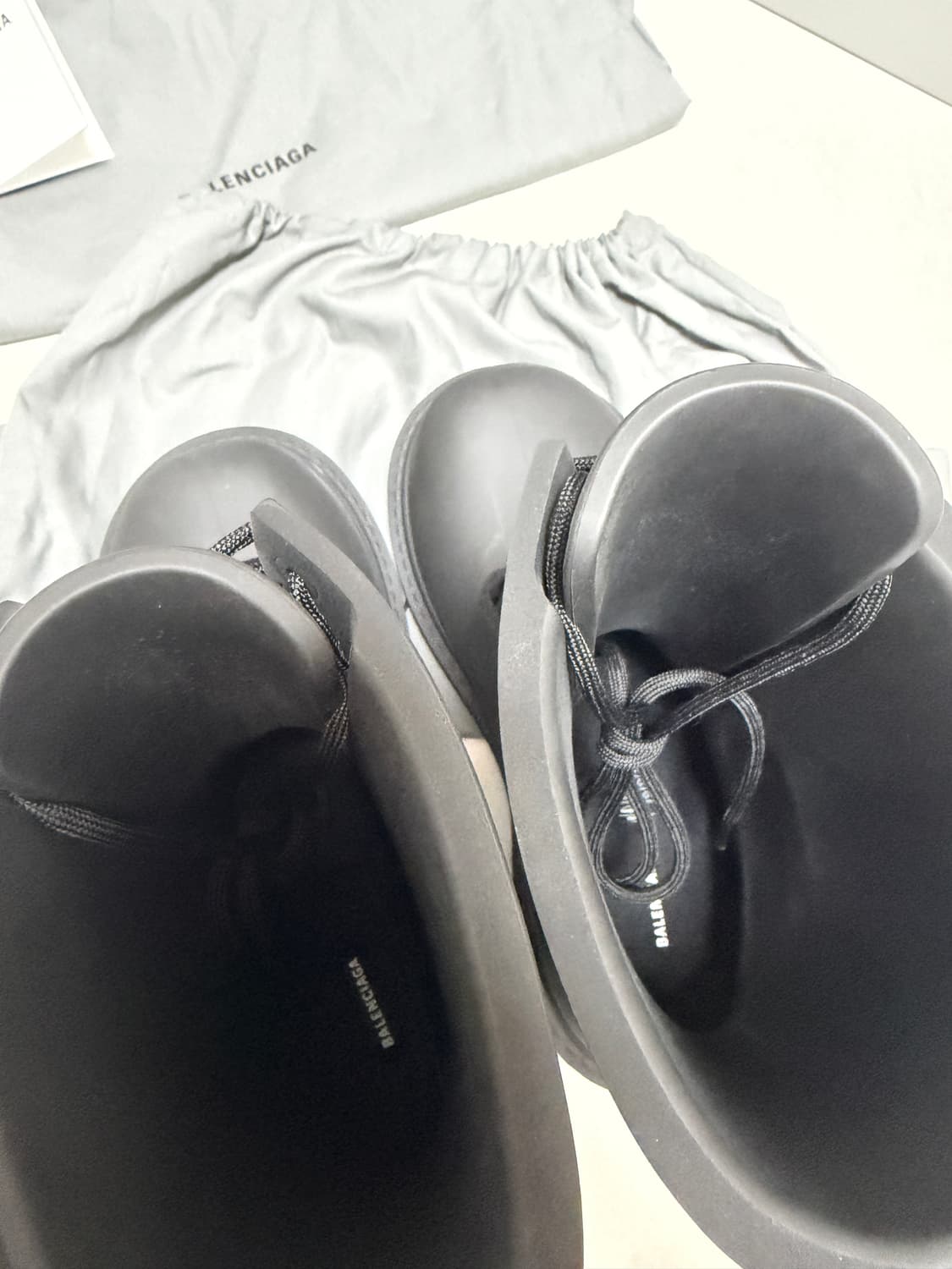 [새상품, 42] 발렌시아가 스테로이드 XL 아미 풀 에바 부츠 블랙 상품이미지5