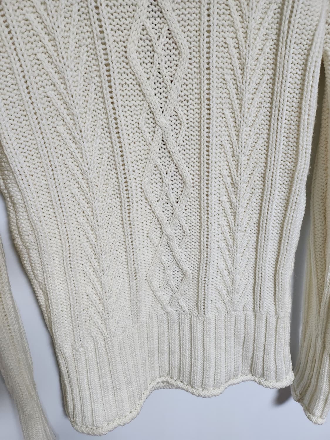 40 톰브라운 아란 케이블 여성 목폴라 니트 FKA222A 00014 상품이미지6