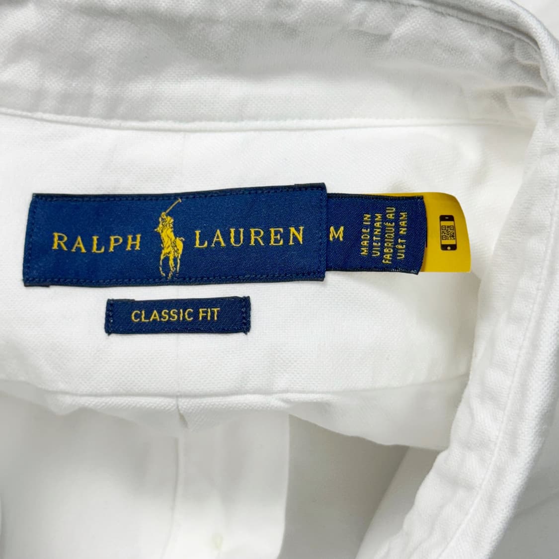 (M) 폴로 랄프로렌 QR택 화이트 셔츠 멀티포니 상품이미지3