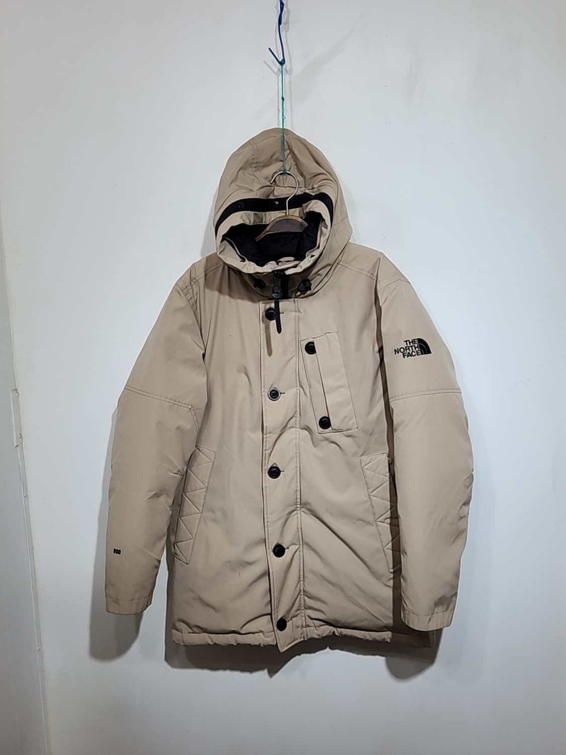 (100) 노스페이스 거위털 패딩점퍼 베이지 800 구스다운 자켓  상품이미지1