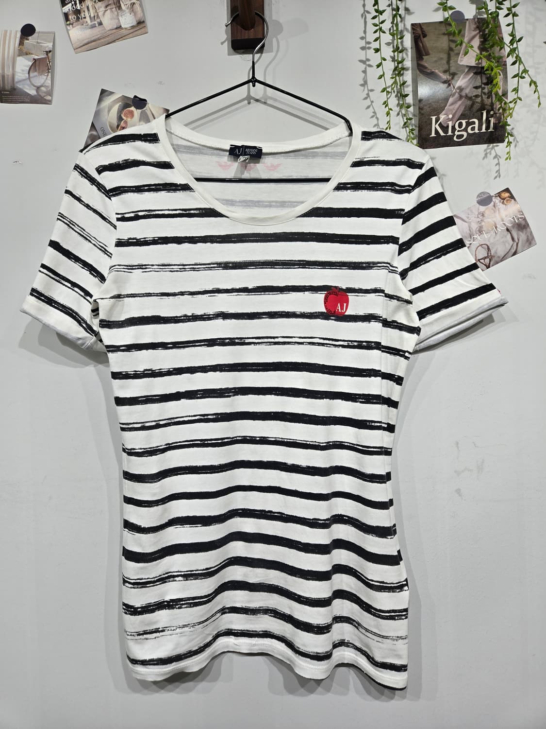 아르마니 스트라이프 반팔 티셔츠 AJ 상품이미지3