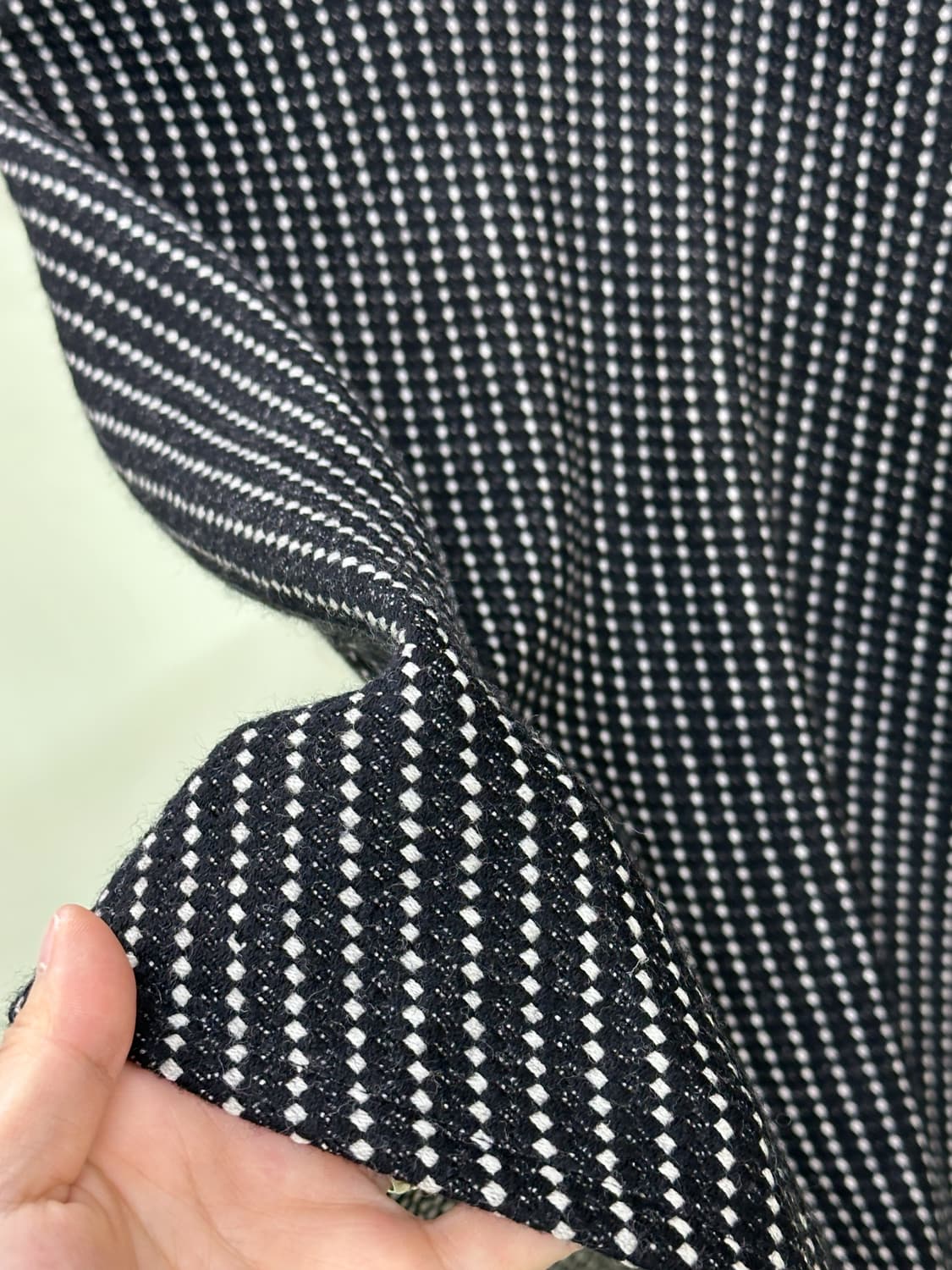 dot stripes midi wool skirt 상품이미지2