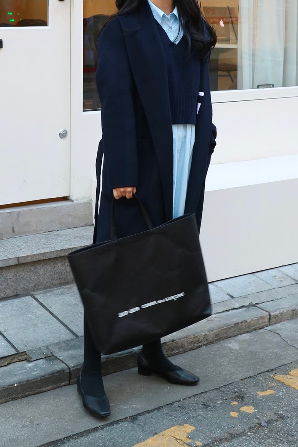 꼼데가르송 소가죽 윤여정 가방 토트백 상품이미지7