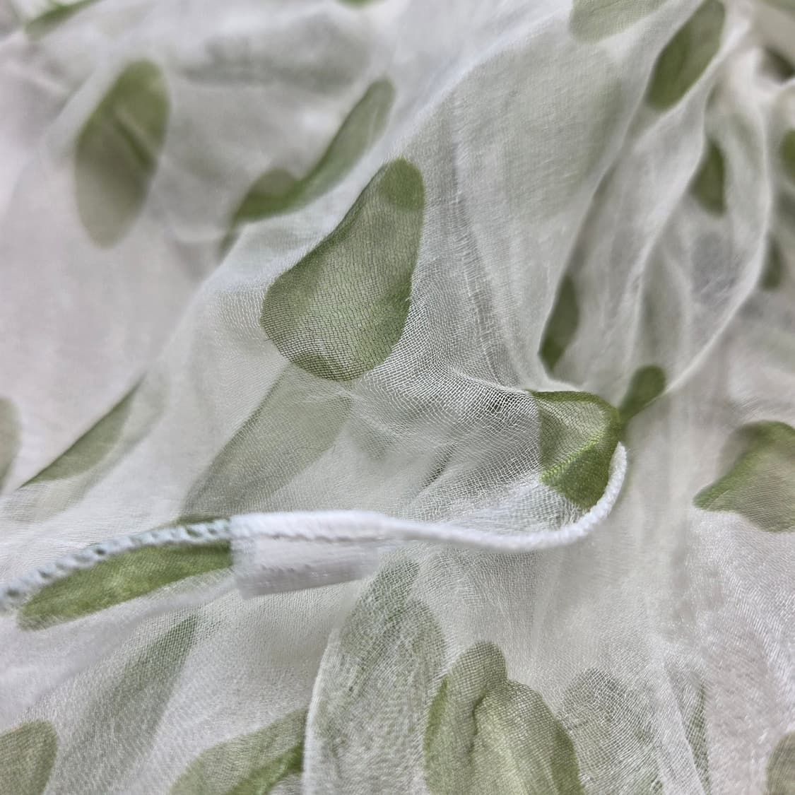 하구미 모리걸 세이지 그린 도트 스카프 상품이미지2