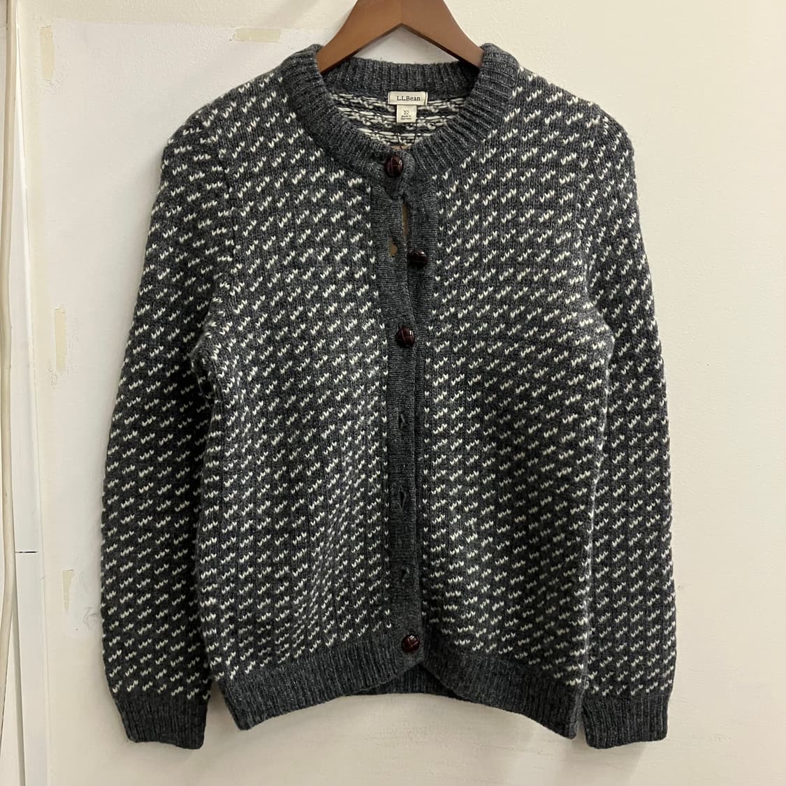 N185 엘엘빈 버드아이 가디건 상품이미지1